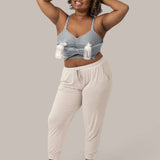 Sublime® Hands-Free Pumping & Nursing Bra | Grey | Milk & Baby