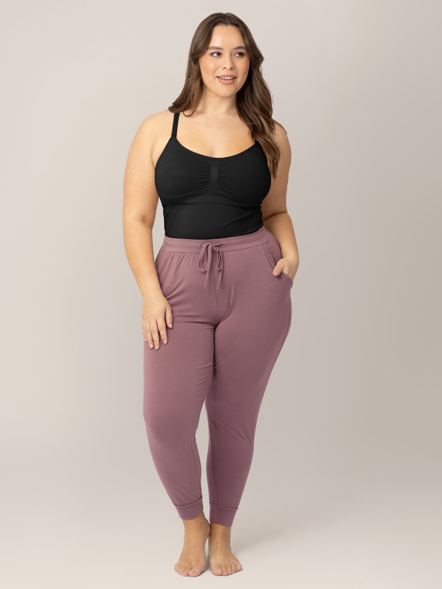 Sublime® Hands-Free Pumping & Nursing Tank | Black | Milk & Baby