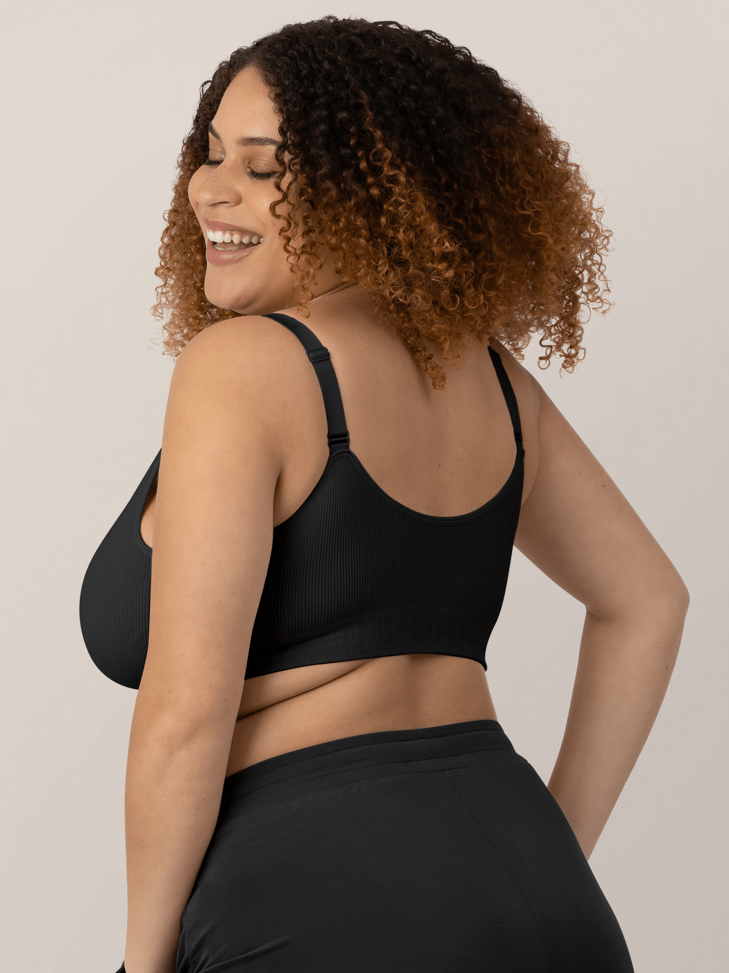 Sublime® Adjustable Crossover Nursing & Lounge Bra | Black | Milk & Baby