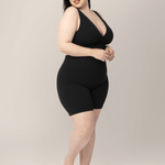 Sublime® Bamboo Maternity & Postpartum Bike Short | Black | Milk & Baby