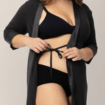 Emmaline Robe | Black | Milk & Baby