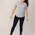 Everyday Maternity & Nursing T-shirt | Grey Heather | Milk & Baby