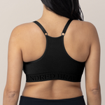 Sublime® Hands-Free Pumping & Nursing Sports Bra | Black | Milk & Baby