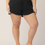 Bamboo Maternity & Postpartum Lounge Short | Black | Milk & Baby