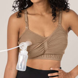 Sublime® Hands-Free Pumping & Nursing Bra | Latte | Milk & Baby