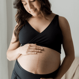 Sublime® Adjustable Crossover Nursing & Lounge Bra | Black | Milk & Baby
