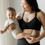 Sublime® Hands-Free Pumping & Nursing Sports Bra | Black | Milk & Baby