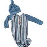 Hendrix Knot Gown & Hat | Milk & Baby