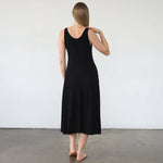 Audrey Softest Rib Nursing & Pregnancy Tank Dress | Noir | Milk & Baby