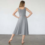 Audrey Softest Rib Nursing & Pregnancy Tank Dress | Dark Gray | Milk & Baby