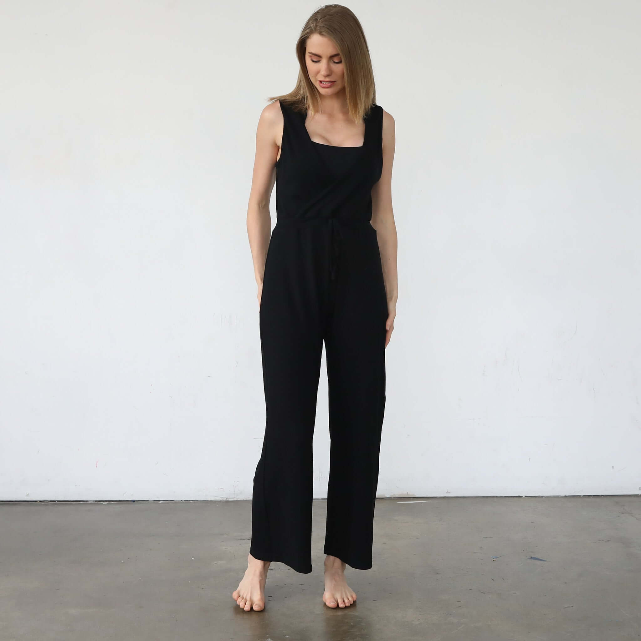 Juliette Nursing Friendly Jumpsuit | Noir | Milk & Baby
