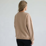 Isabella Oversized Nursing & Pregnancy Sweatshirt | Oatmeal | Milk & Baby