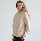 Isabella Ultra Soft Oversized Nursing & Pregnancy Hoodie | Oatmeal | Milk & Baby