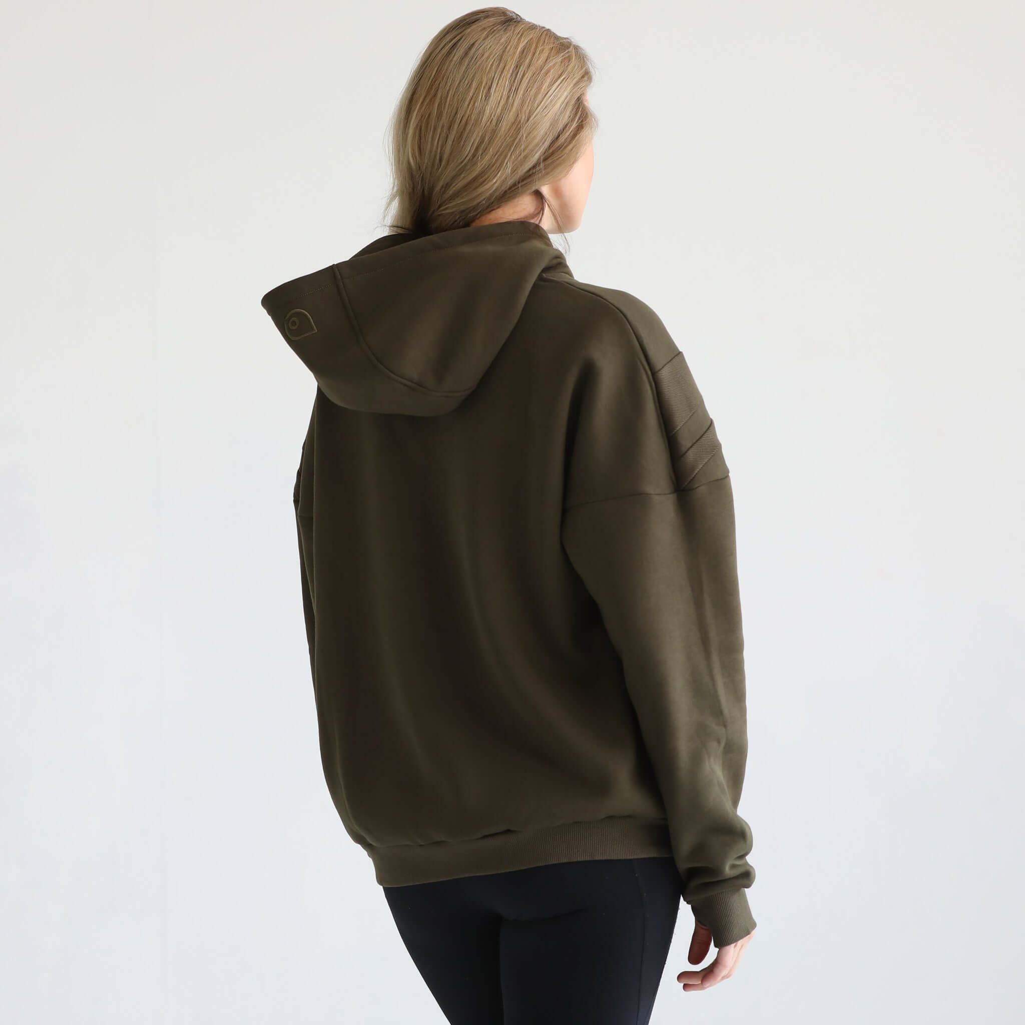 Isabella Ultra Soft Oversized Nursing & Pregnancy Hoodie (Olive Tree) | Milk & Baby