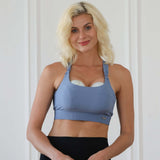 Venice High Impact Full Coverage Nursing Sports Bra | Ribbed Lint Stone | Milk & Baby