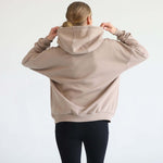 Isabella Ultra Soft Oversized Nursing & Pregnancy Hoodie (Taupe) | Milk & Baby