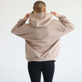 Isabella Ultra Soft Oversized Nursing & Pregnancy Hoodie (Taupe) | Milk & Baby