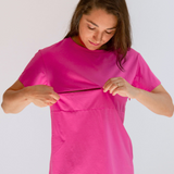 Full Zip Breastfeeding Tee | Milk & Baby