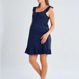 Grace Labor & Nursing Nightgown | Navy | Milk & Baby