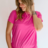 Full Zip Breastfeeding Tee | Milk & Baby