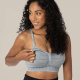 Sublime® Hands-Free Pumping & Nursing Bra | Grey | Milk & Baby