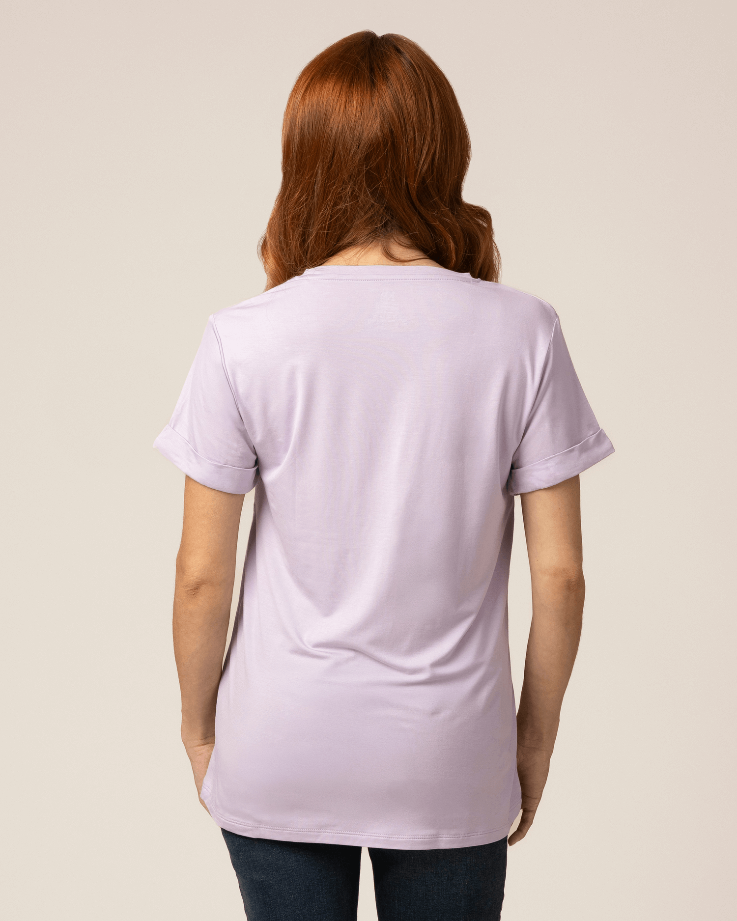 Everyday Asymmetrical Nursing T-shirt | Lavender Mist | Milk & Baby