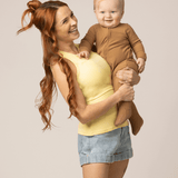 Ribbed Bamboo Racerback Nursing Tank | Butter Yellow | Milk & Baby