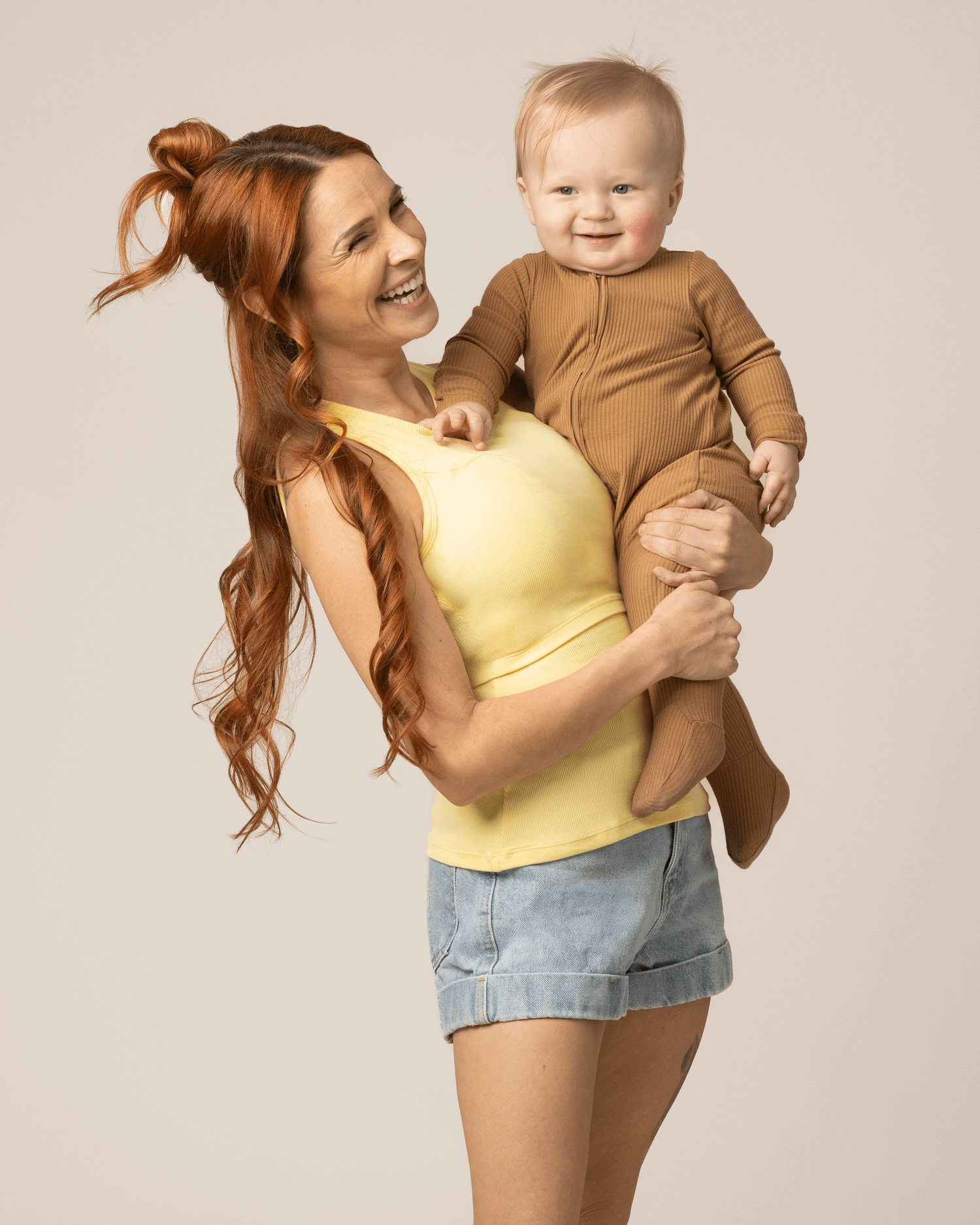 Ribbed Bamboo Racerback Nursing Tank | Butter Yellow | Milk & Baby