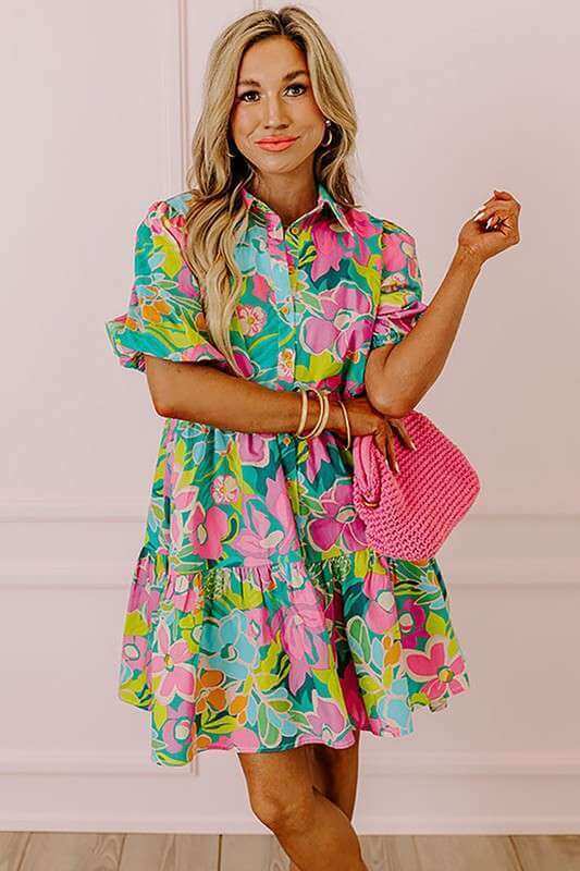 Becky Buttoned Dress | Milk & Baby