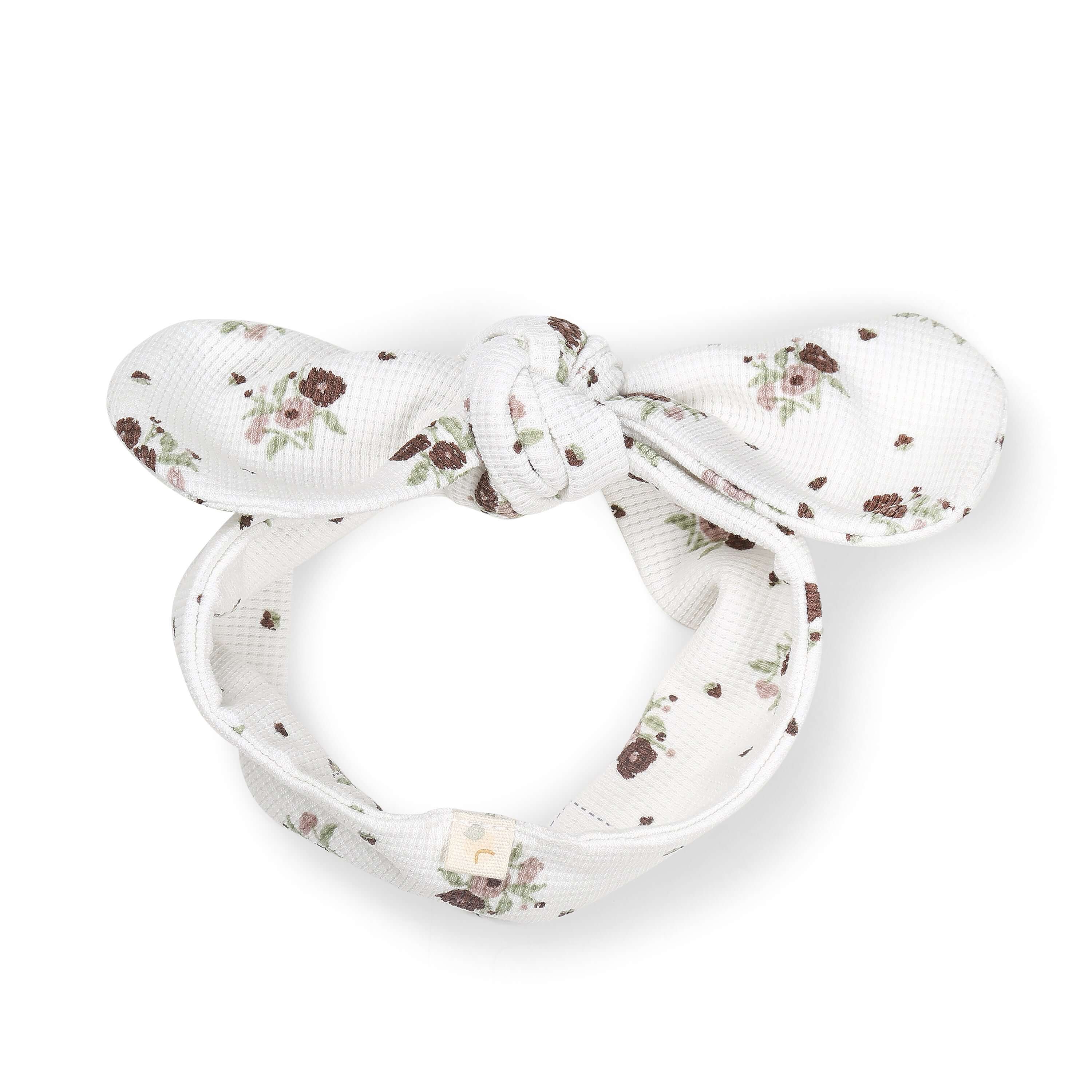 Organic Headwrap - Plum Ditsy | Milk & Baby