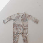 Camo | Bamboo Zip Pajamas | Milk & Baby