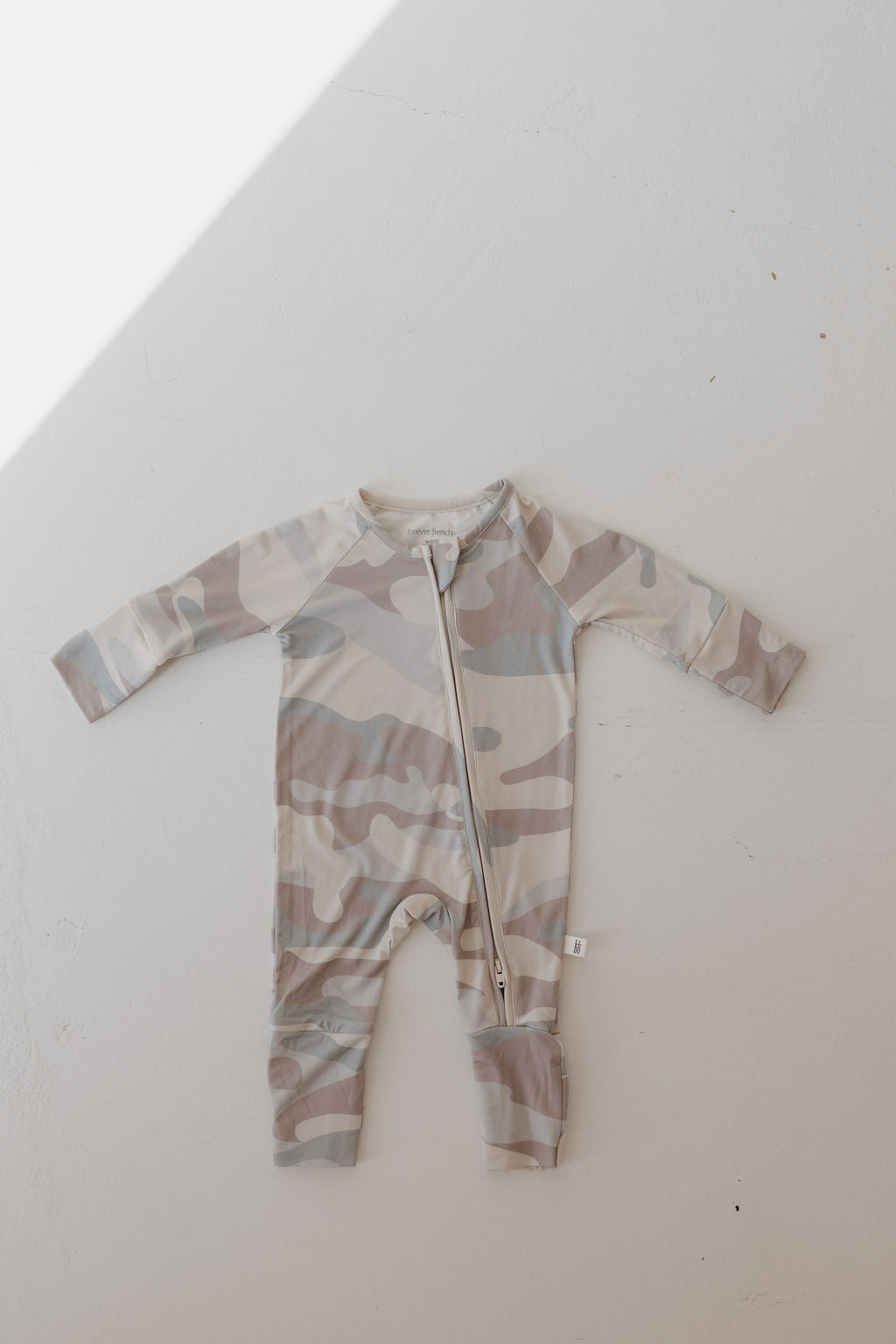 Camo Bamboo Zip Pajamas Milk Baby – Milk Baby - Main Image