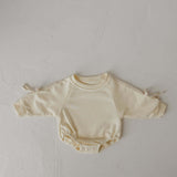 Buttercream Bows | Sweatshirt Romper | Milk & Baby