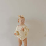 Buttercream Bows | Sweatshirt Romper | Milk & Baby