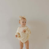 Buttercream Bows | Sweatshirt Romper | Milk & Baby