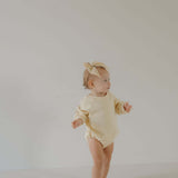 Buttercream Bows | Sweatshirt Romper | Milk & Baby