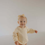 Buttercream Bows | Sweatshirt Romper | Milk & Baby