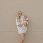 Heather | Short Sleeve Romper | Milk & Baby
