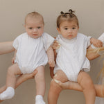 Heather | Short Sleeve Romper | Milk & Baby