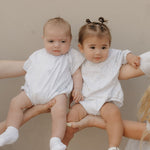 Heather | Short Sleeve Romper | Milk & Baby