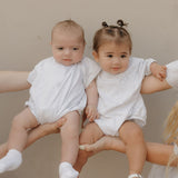 Heather | Short Sleeve Romper | Milk & Baby