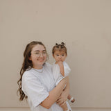 Heather | Short Sleeve Romper | Milk & Baby