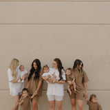 Heather | Short Sleeve Romper | Milk & Baby