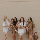 Heather | Short Sleeve Romper | Milk & Baby