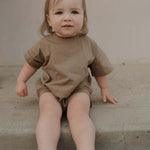Short Sleeve Romper | Patina | Milk & Baby