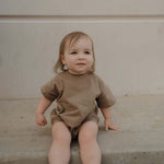Short Sleeve Romper | Patina | Milk & Baby
