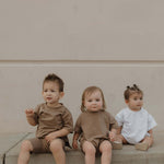 Short Sleeve Romper | Patina | Milk & Baby