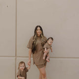 Short Sleeve Romper | Patina | Milk & Baby