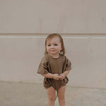 Short Sleeve Romper | Patina | Milk & Baby