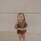 Short Sleeve Romper | Patina | Milk & Baby